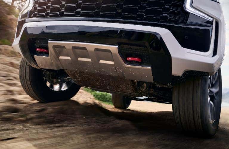 2021 Chevrolet Tahoe close up of the front end