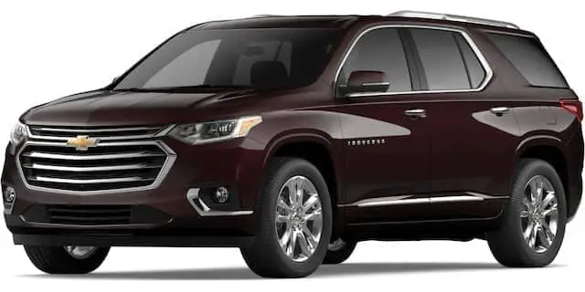 What are the 2021 Chevrolet Traverse exterior color options?