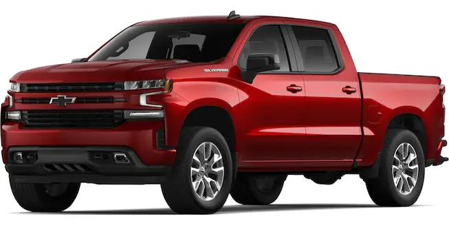 2021 Chevrolet Silverado 1500 exterior color options