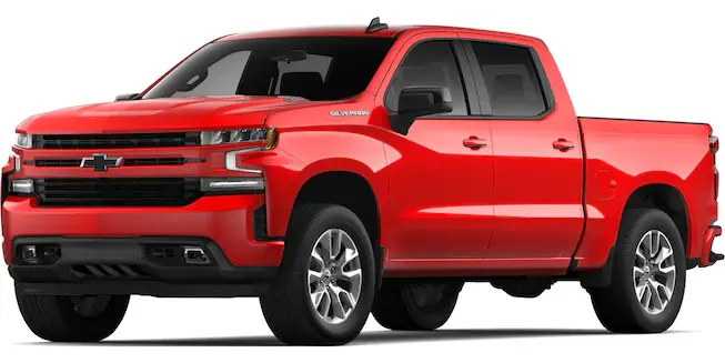 2021 Chevrolet Silverado 1500 exterior color options