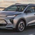 2022 Chevrolet Bolt EUV going down the highway
