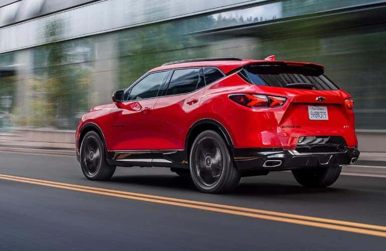 2021 Chevrolet Blazer driving away