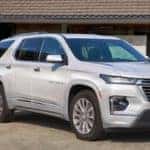 2022 Chevy Traverse parked in a driveway
