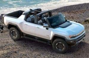 GMC Hummer EV Pickup overhead view
