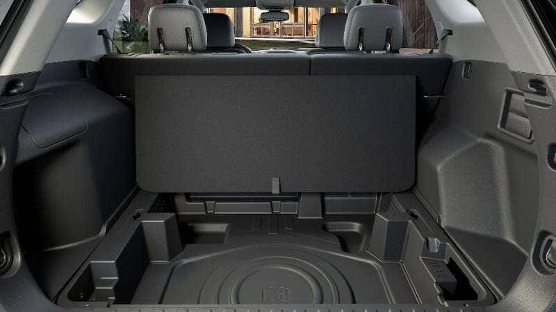 2022 GMC Terrain Cargo and Towing Features include this massive gated cargo area.