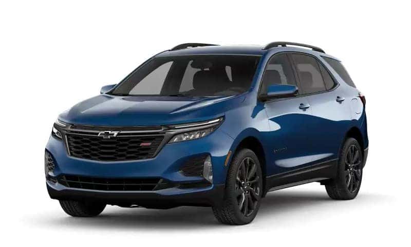 A 2022 Chevy Equinox in Blue Glow Metallic