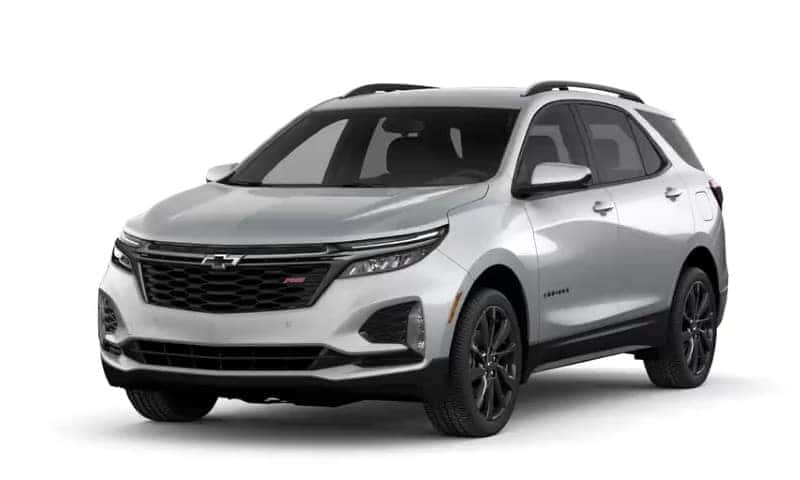 A 2022 Chevy Equinox in Silver Ice Metallic