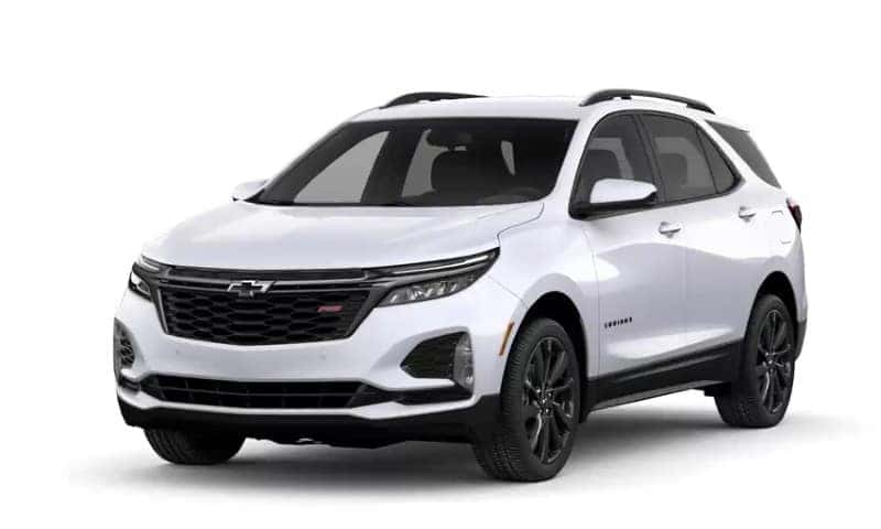 A 2022 Chevy Equinox in Summit White