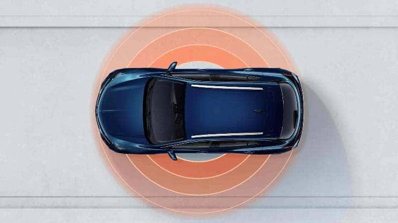 2023 Buick Encore Safety Features include lane keep assist as depicted in this graphic