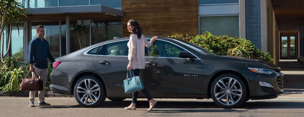 2023 Chevy Malibu, pictured here, features four trim levels.