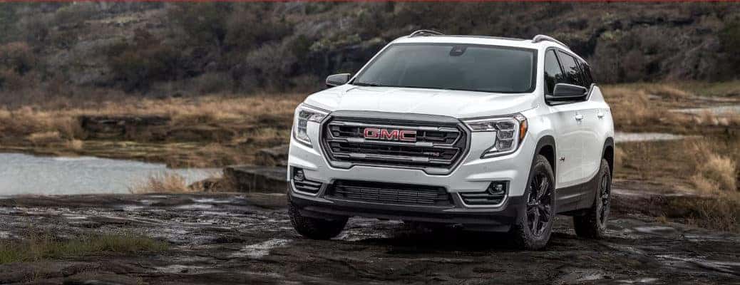 The 2024 GMC Terrain AT4 offroading.