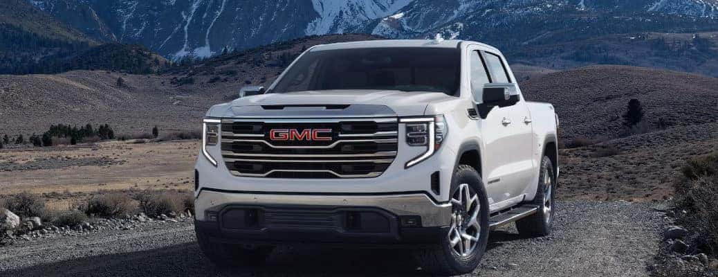 The 2024 GMC Sierra 1500 in a snowy area.