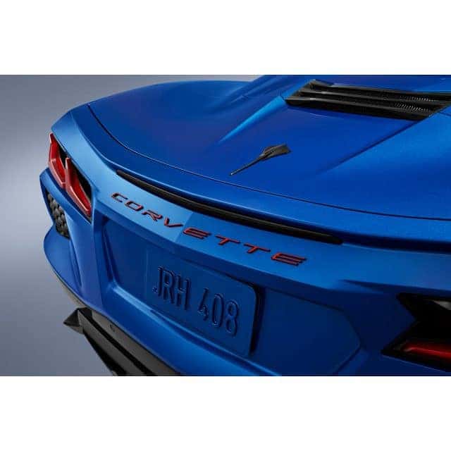 Corvette raised lettering accessory.