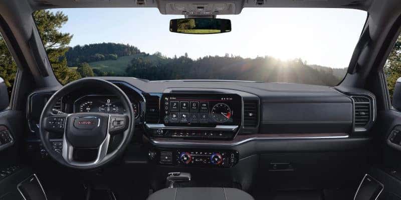 The luxurious cabin of the 2024 GMC Sierra 1500.