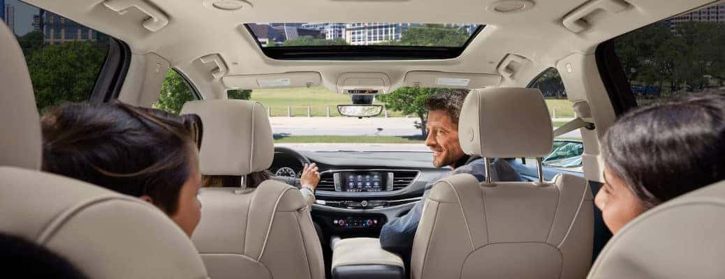 The spacious interior of the Buick Enclave.