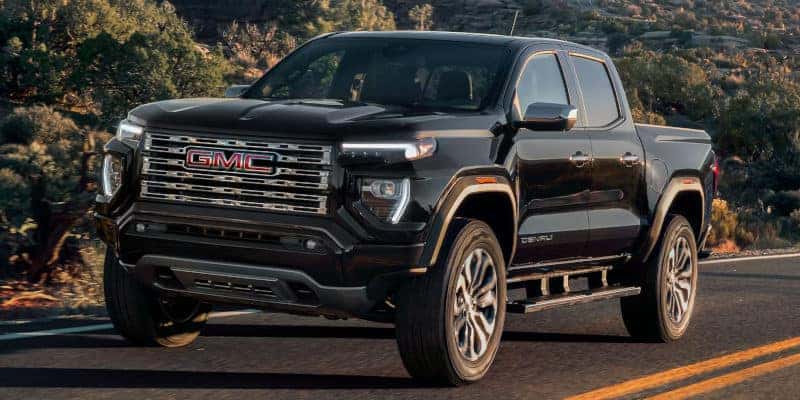 A front view of the 2024 GMC Canyon