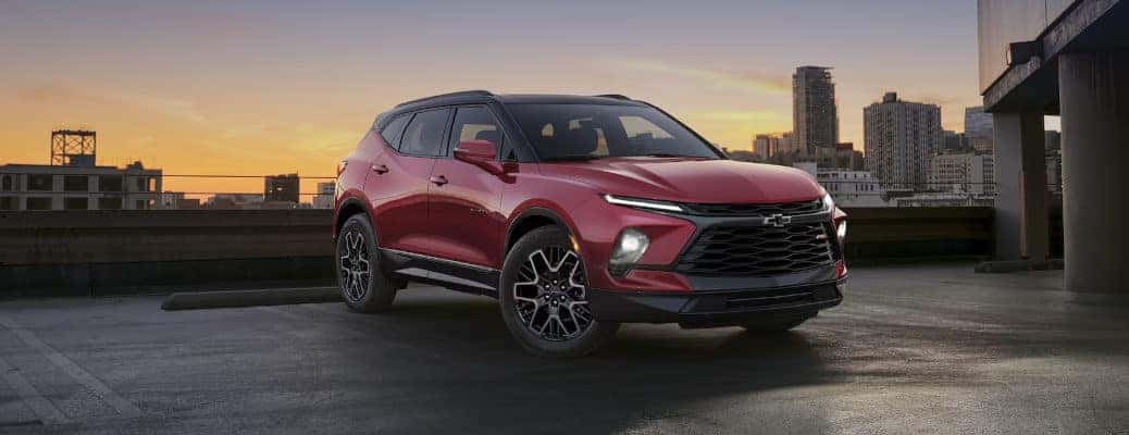 The 2024 Chevy Blazer exterior from the front.