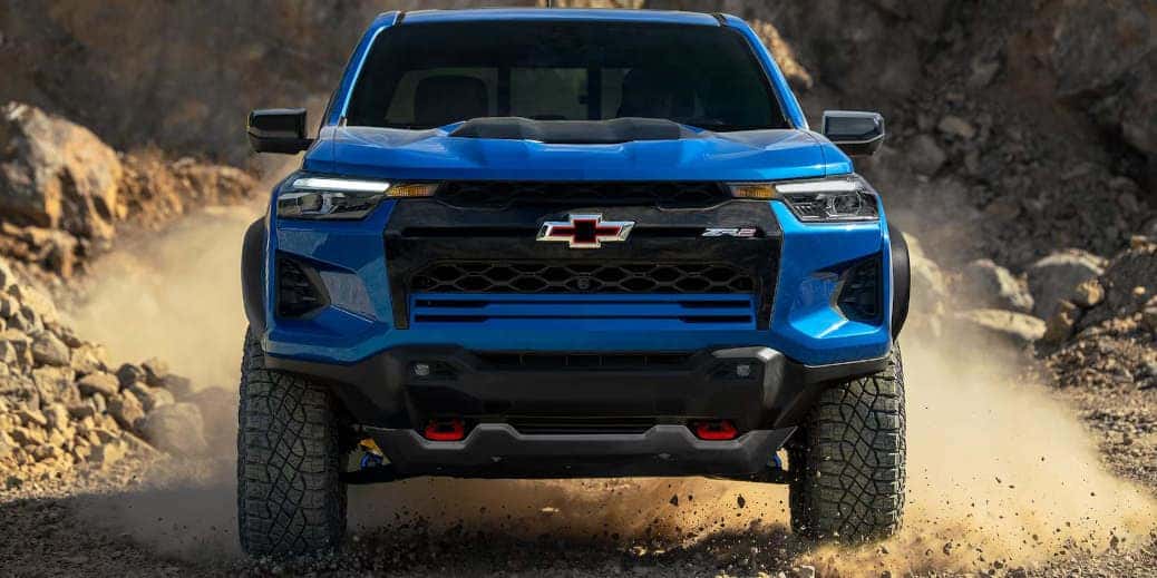 A front view of the 2024 Chevy Colorado ZR2 Bison.