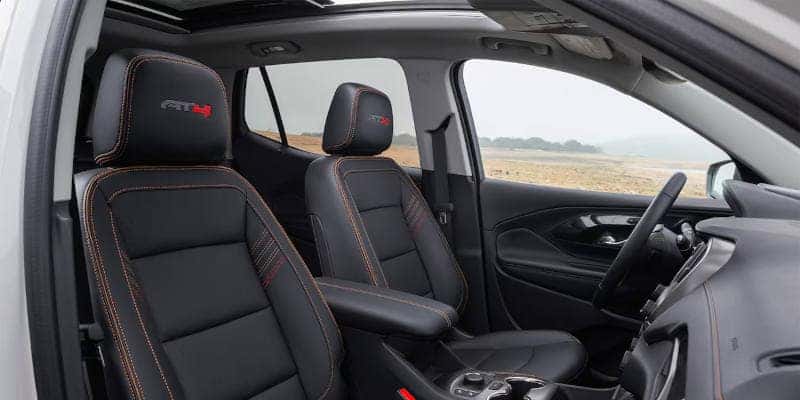 The luxurious interior of the GMC Terrain.