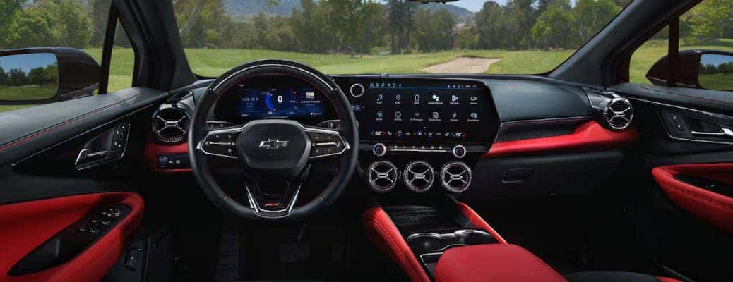 The award-winning cockpit of the 2024 Chevy Blazer EV.
