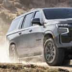 The powerful 2024 Chevy Sububran off-roading.