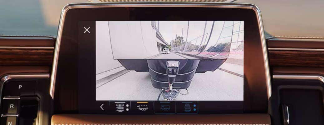 A towing camera view in the 2024 Chevy Suburban.