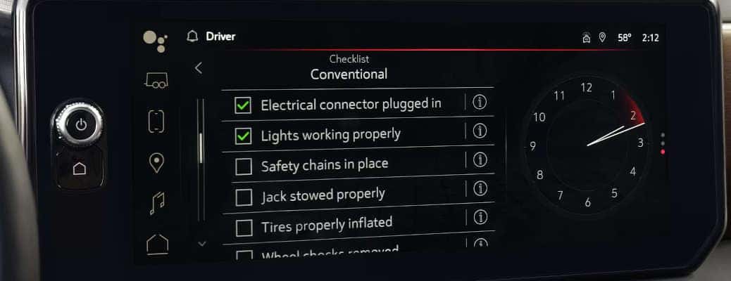 The large infotainment center in the 2024 GMC Sierra 1500.