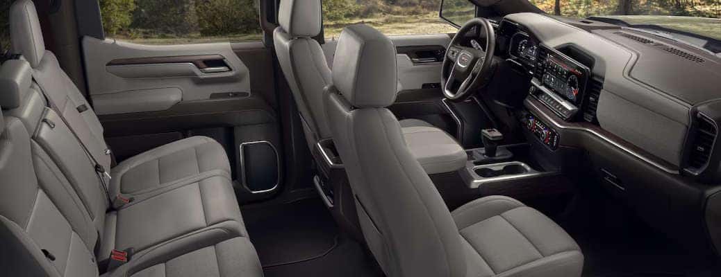 The comfortable and versatile interior of the 2025 GMC Sierra 1500.