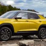 A side exterior view of the 2025 Chevy Trailblazer.