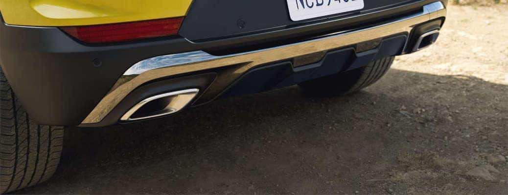 The dual exhaust on the 2025 Chevy Trailblazer.