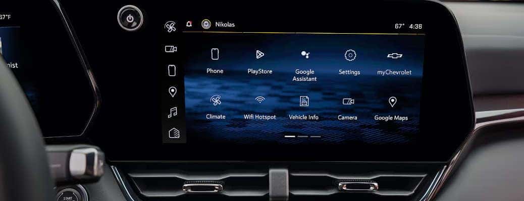 The infotainment system in the 2025 Chevy Equinox.