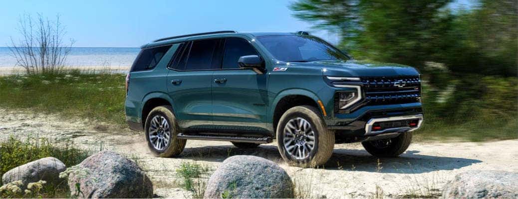 A side view of the 2025 Chevy Tahoe.