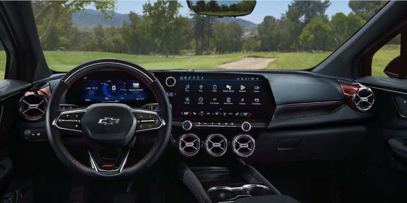 The large infotainment center in the Blazer EV.