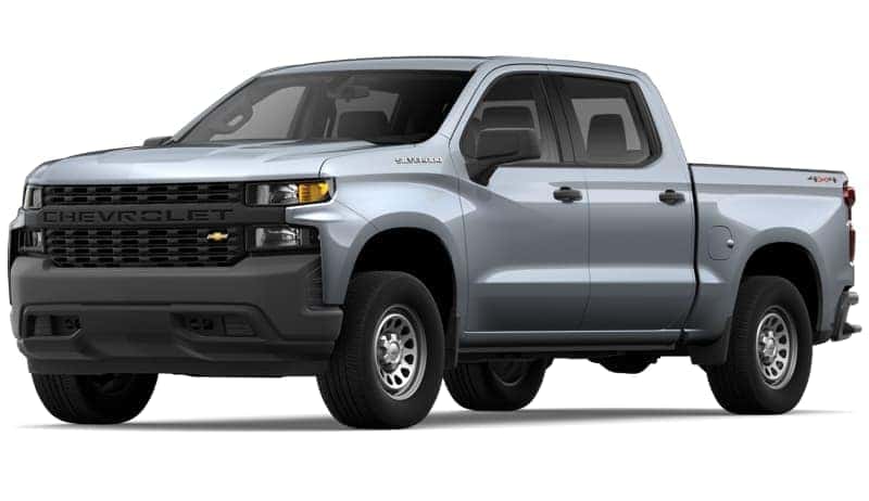 White 2019 cheap chevy silverado