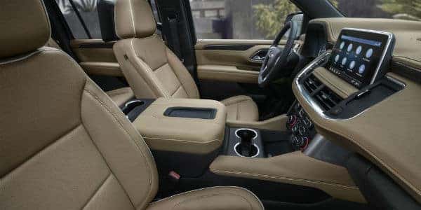 Front row in 2021 Chevrolet Suburban