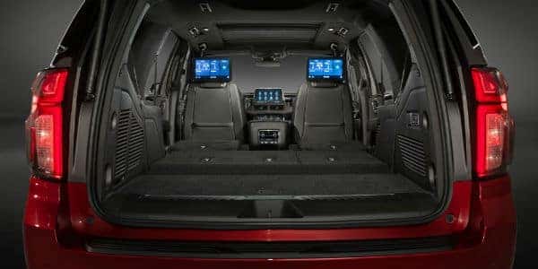 Interior view of 2021 Chevrolet Tahoe trunk