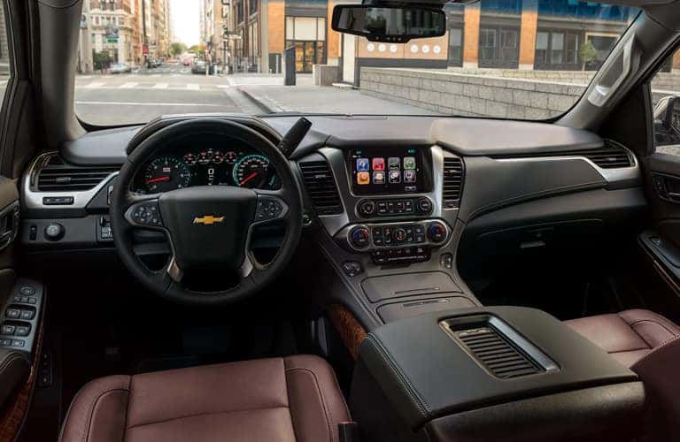 Front cockpit of a 2020 Chevy Suburban