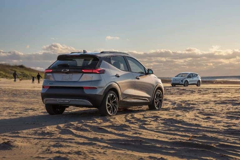 2022 Chevy Bolt EUV on sand