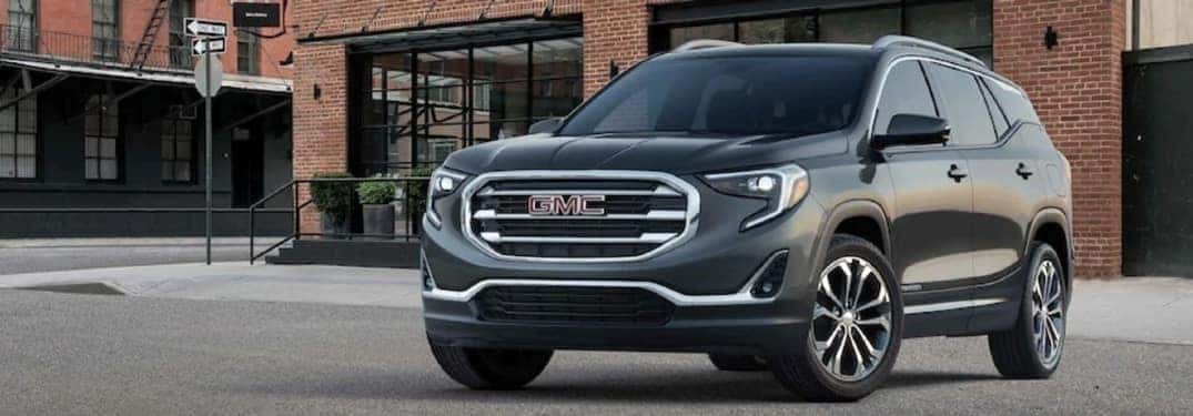 2021 GMC Terrain by some brick buildings