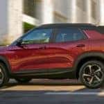 2022 Chevy Trailblazer red side view