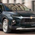2022 Chevy Blazer driving on a road