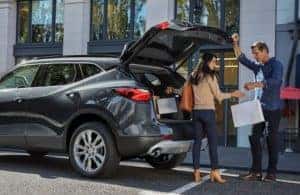 2022 Chevy Blazer with rear liftgate open