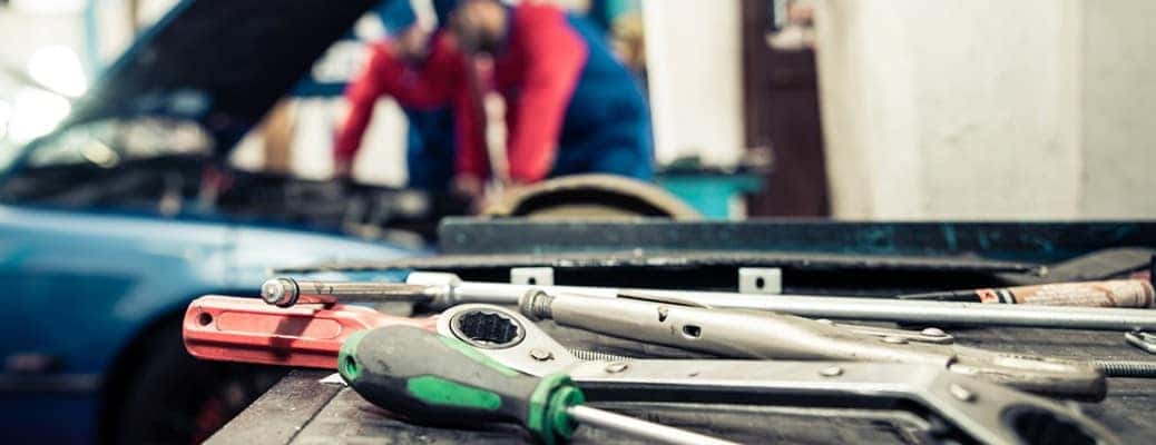 tools with two technicians in the background