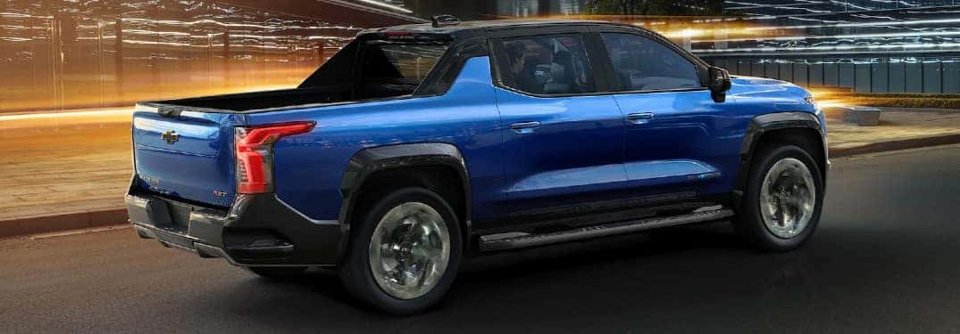 2024 Chevrolet Silverado EV driving on a road