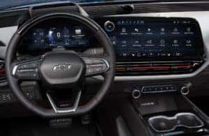 2024 Chevrolet Silverado EV steering wheel and dashboard