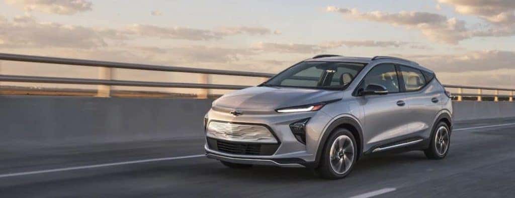 2022 Chevrolet Bolt EUV on a road