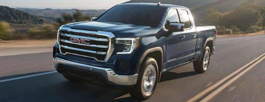 2022 GMC Sierra on a road