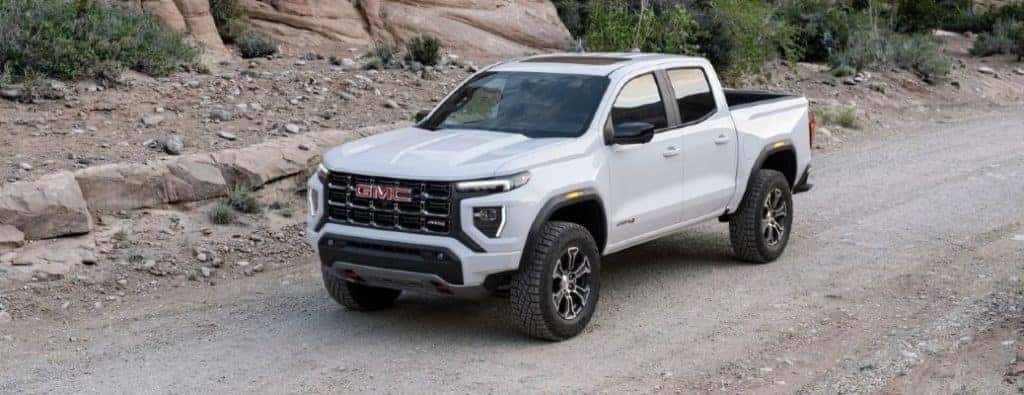 2023 GMC Canyon AT4 on a trail