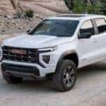 2023 GMC Canyon AT4 on a trail