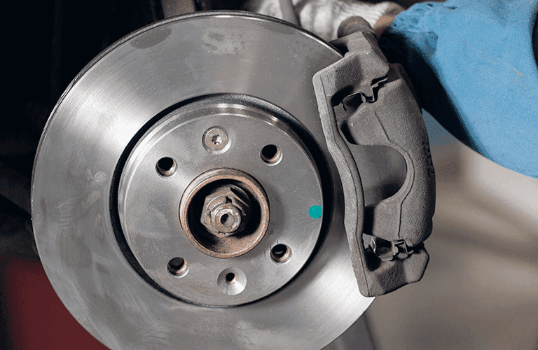 a vehicle brake close up